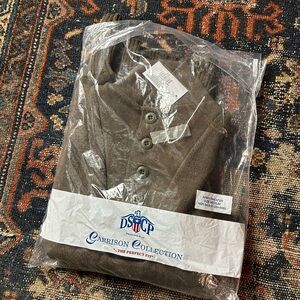 New DSCP US Military GI Army 5 Button Acrylic Sweater OD Brown Size Medium